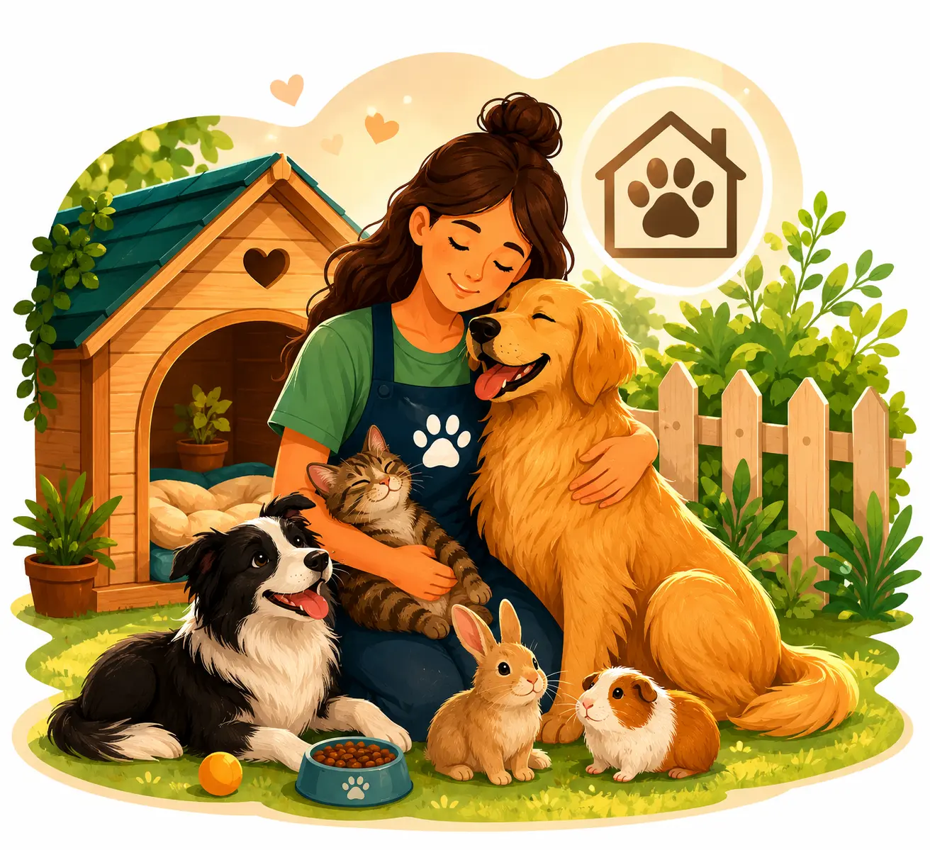 Services de garde, pet sitting et visites à domicile pour animaux