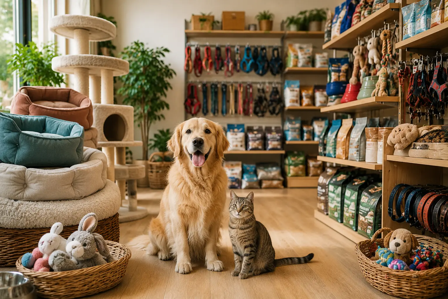 Boutique proposant des produits, accessoires et équipements pour animaux